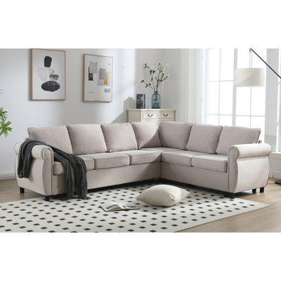Asalia Upholstered Sectional by Lark Manor