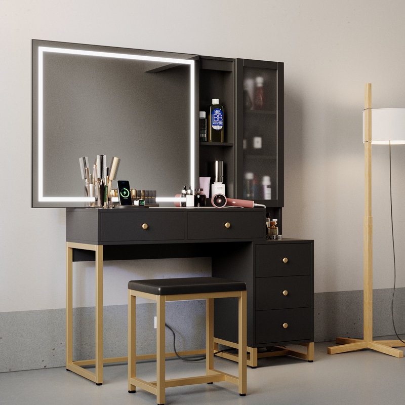 Quinnel Vanity, Black