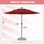 Parasol de terrasse pour grand marché à 10 niveaux avec parasol ventilé 3 pieds 10 pieds -2061958522
