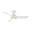 Corona 3 - Blade Outdoor/Indoor Smart Flush Mount Ceiling Fan with Remote Control and Dimmable LED Light Kit Included -90284716-66343245