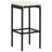 Wildon Home® 5 Piece Patio Bar Set Black Solid Wood Acacia And Poly Rattan-983840898-983840899