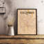 Columbus City Map - No Frame Print-156755581