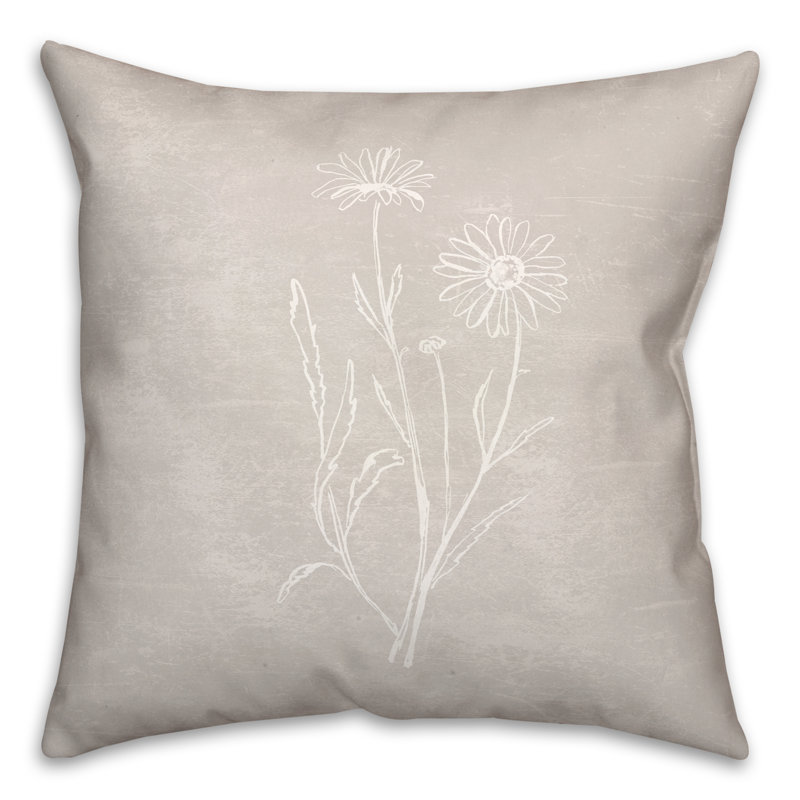  Coussin décoratif floral intérieur / extérieur en polyester