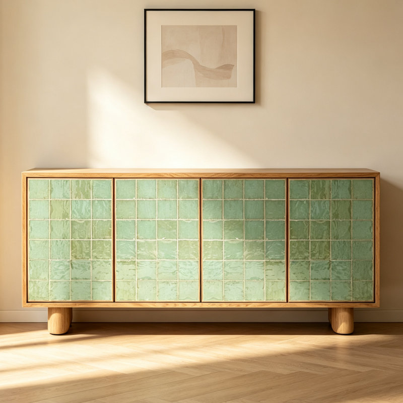 Buffet grande capacité de qualité supérieure, 36.22" H x 80.31" W x 15.75" D
