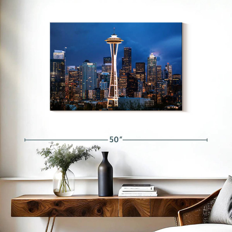 Kavia Space Needle Seattle, 24" H x 36" W