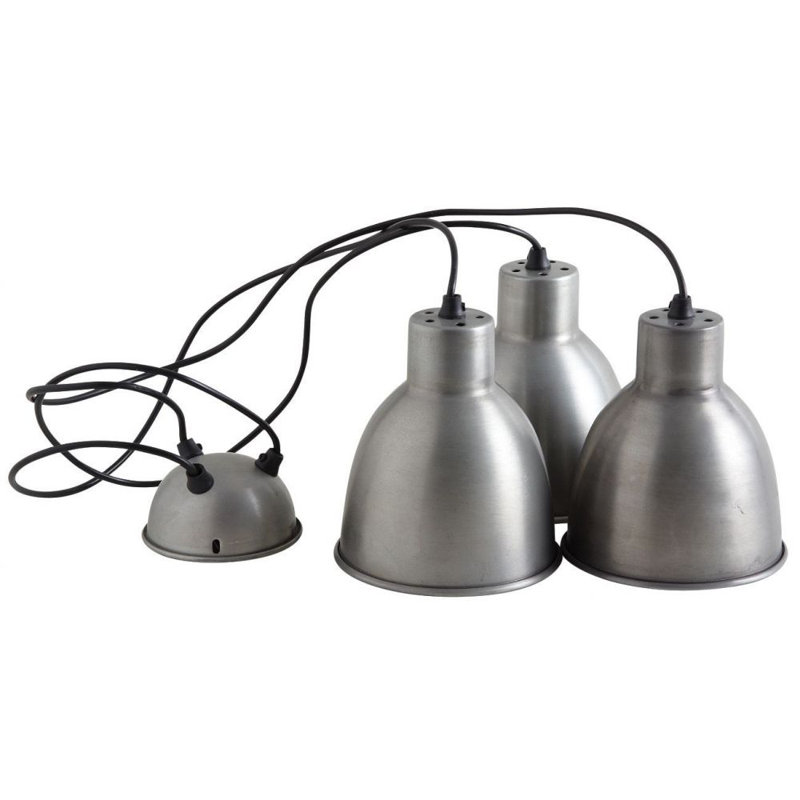 Sunset Park 3 - Light Antique Zinc Cluster Pendant