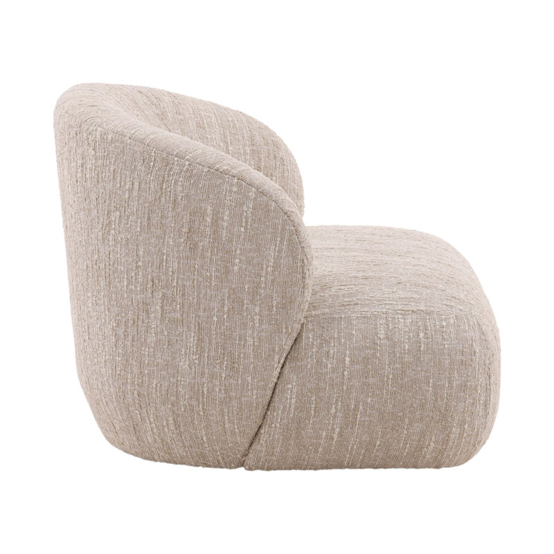 Romy Upholstered Swivel Chair, Napa Beige