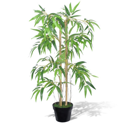Artificial Bamboo Tree with Pot Fake Plant Arrangement Decor