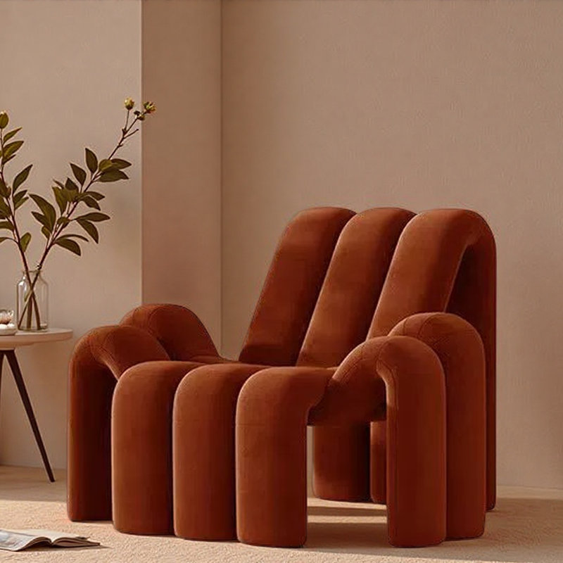 Creative Single Leisure Chair., Orange