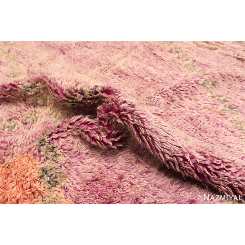 Tapis marocain rétro lilas