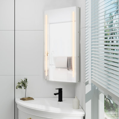 Bellcast 13.4'' W 23.6'' H Frameless Medicine Cabinet Mirror 3 Fixed