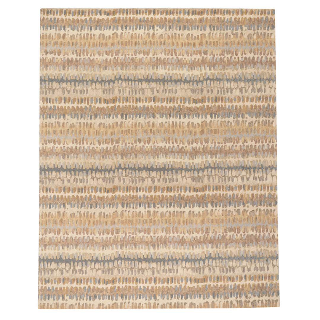 Paint Chip Natural Hand Micro Hooked Wool Rug Dash and Albert Rugs Rug 