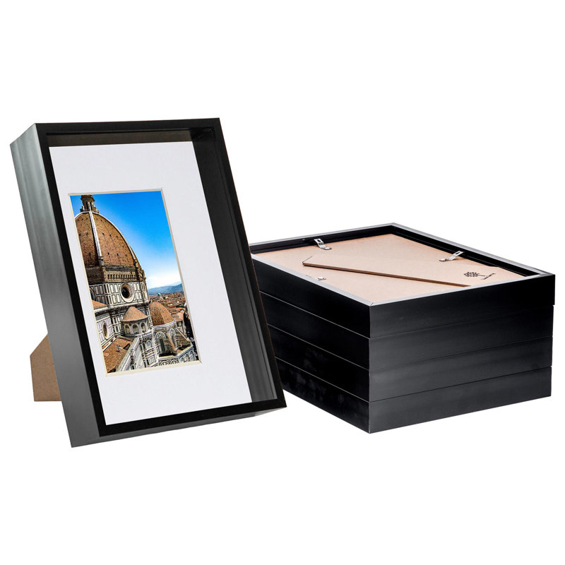 6" x 8" Plastic Box Frame, Black