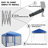 Iron Pop-up Canopy with Removable Mesh Sidewalls and Roller Bag-90566786-86706489