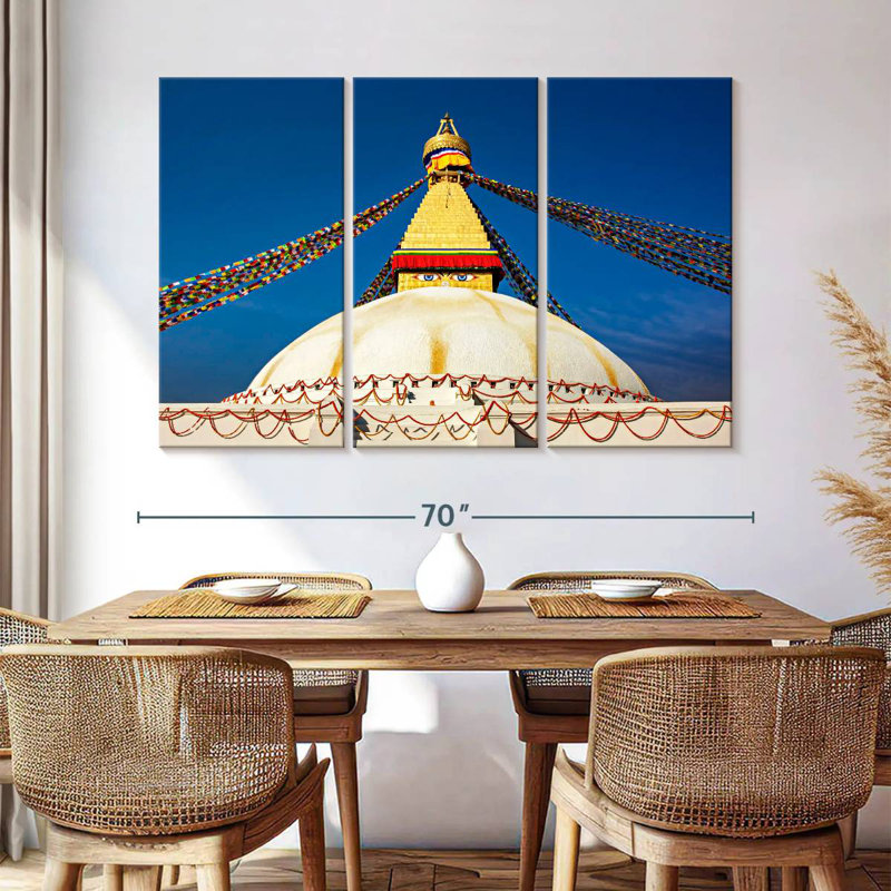 Adella Boudhanath Stupa, 42" H x 65" W