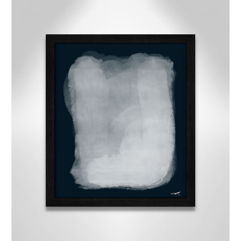Calme 001, reproduction par A.Atelier, Impression encadrée noire sans passe-partout, H 15 po x l 13 po x P 0,75 po