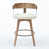 Ivory Seat/ White Washed Wood Frame selected