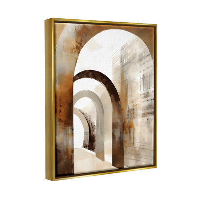 Ba-273-Floater " Rustic Arch Architecture " by Petals Prints Design