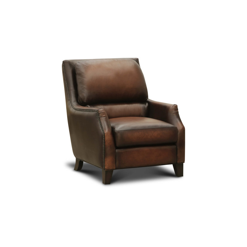 Savoy Leather Armchair, Saddle (Maestro Artisano), Espresso