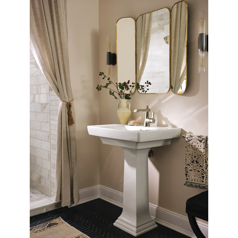 Moen Flara Motionsense Wave Touchless Single Handle Bathroom Sink Faucet with Drain Assembly, Brushed Nickel