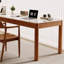 Bureau en bois massif avec 3 tiroirs Burlywood-680213066-680213062