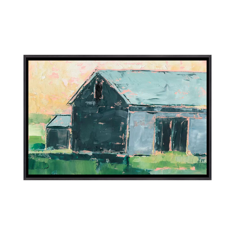 «Southern Glow II» par Ethan Harper - reproduction d'art, H 26 po x l 40 po x 1,5 po, Toile avec cadre noir patiné