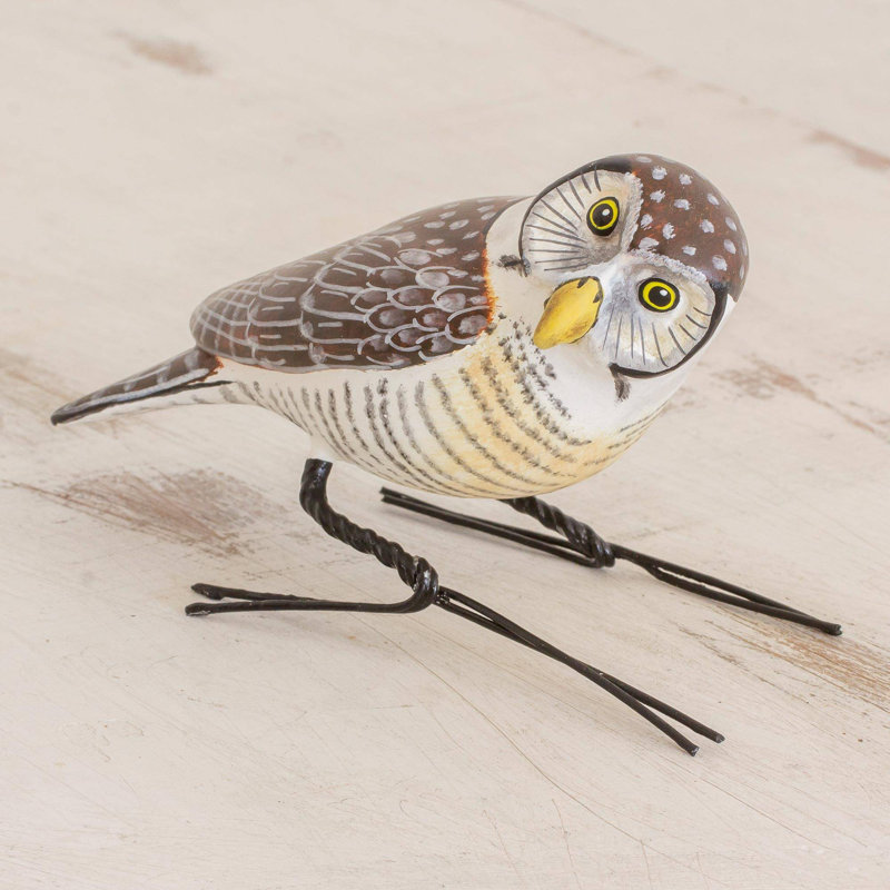 Figurine en céramique Sayle Hawk Owl