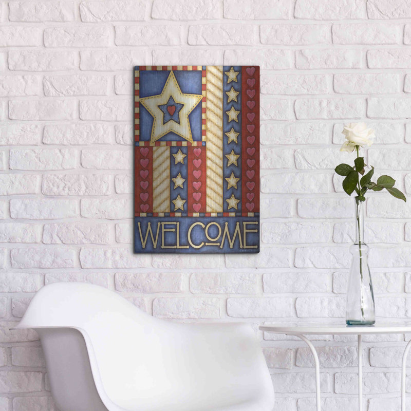 «American Star Welcome» par Cathy Horvath, H 24 po x l 16 po