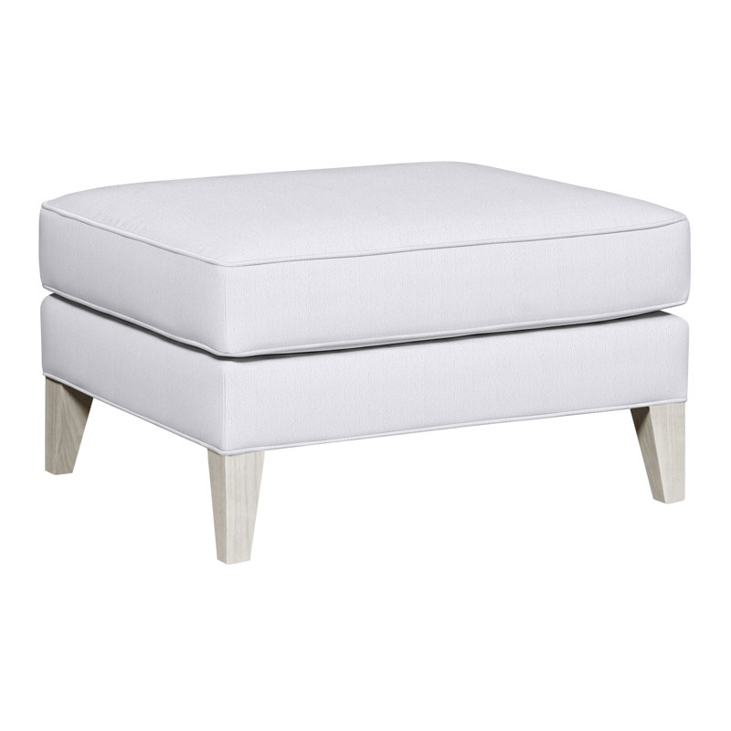 Burlingame Upholstered Ottoman, Casa Blanca, Navada Snow