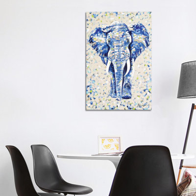 Peanut Elephant - Wrapped Canvas Painting