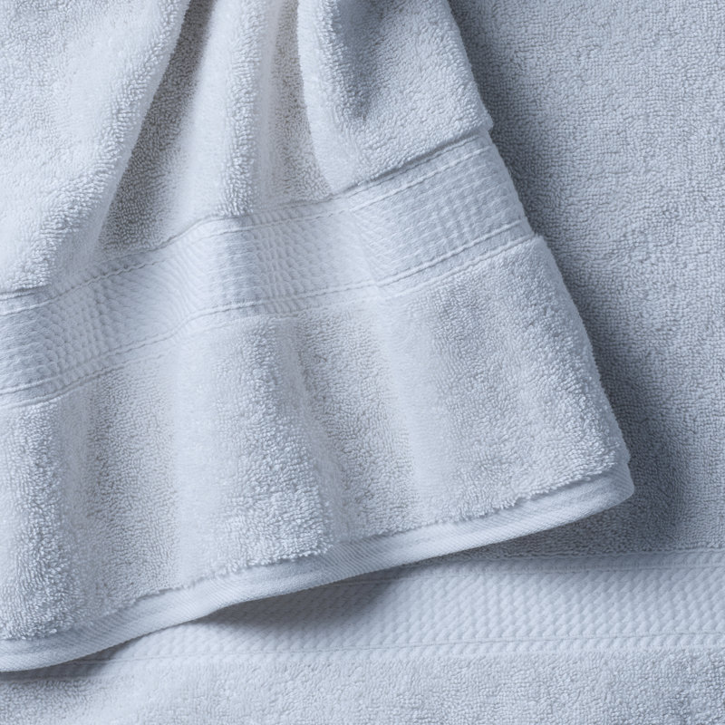 Ensemble de serviettes en coton 6 pièces Rane, Bleu pâle