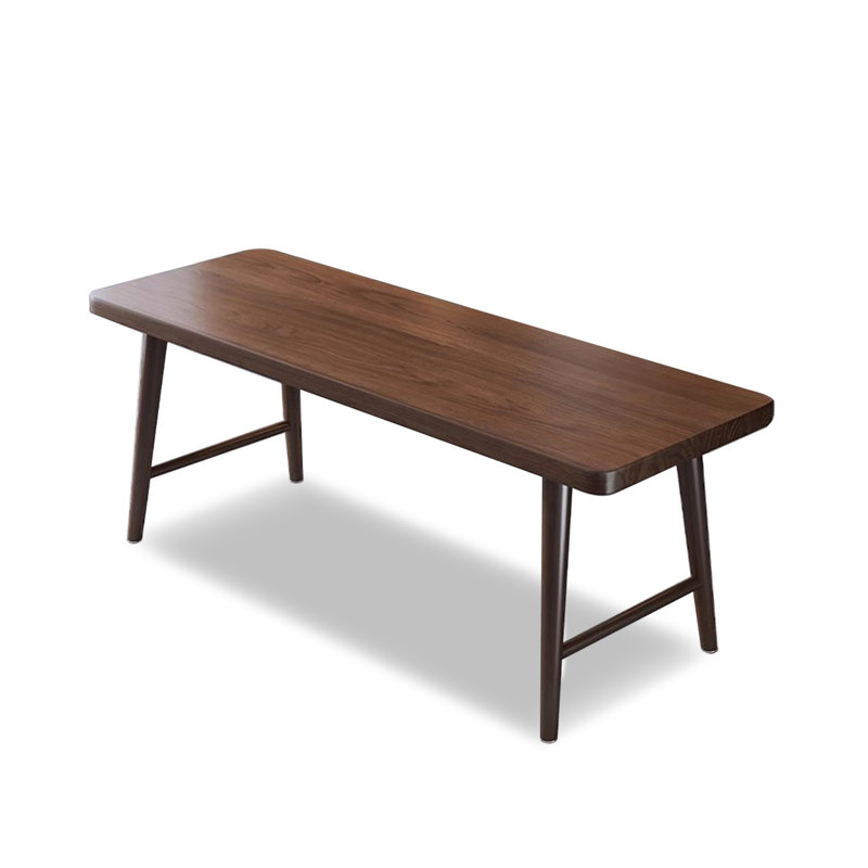  Bureau double moderne en bois massif de style minimaliste moderne, H 29,53 po x l 55,12 po x P 23,62 po