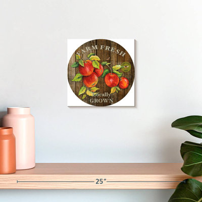 Plaque murale Khylige Farm Fresh Apples I