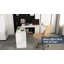 140cm Rotating L-Shaped Desk with 3 Drawers & Storage Shelves - Reversible Home Office Corner Desk-1504224929-1504313202