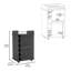 Chariot-bar Dukat, deux tablettes, six supports à vin intégrés, quatre roulettes-2128114000