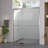 56 - 60" Width Double Sliding Shower Door With 1/4" (6Mm) Tempered Glass, Rust Hardware, American Design Enclosure For Bathroom Finished Glass Easy To Install And Safe In
