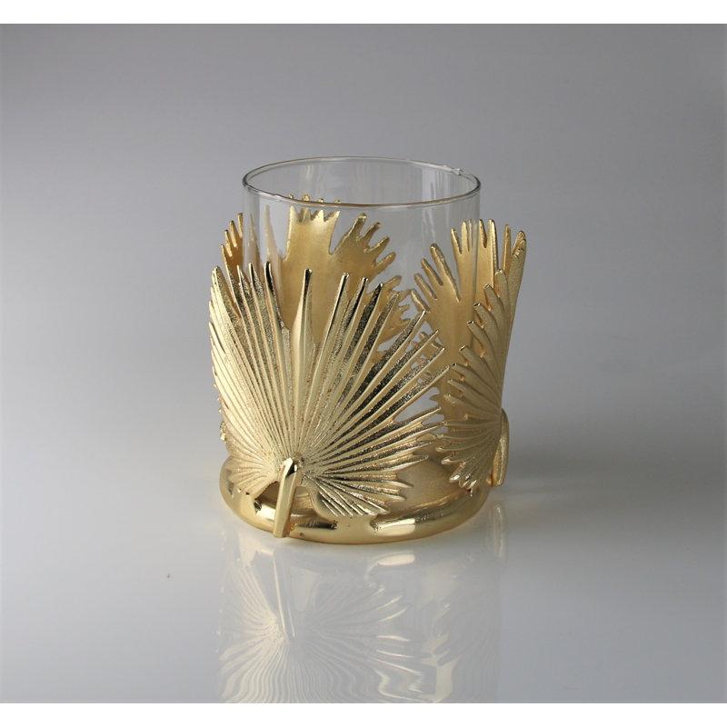 Glass Tabletop Hurricane, 23cm H x 23cm W x 22cm D
