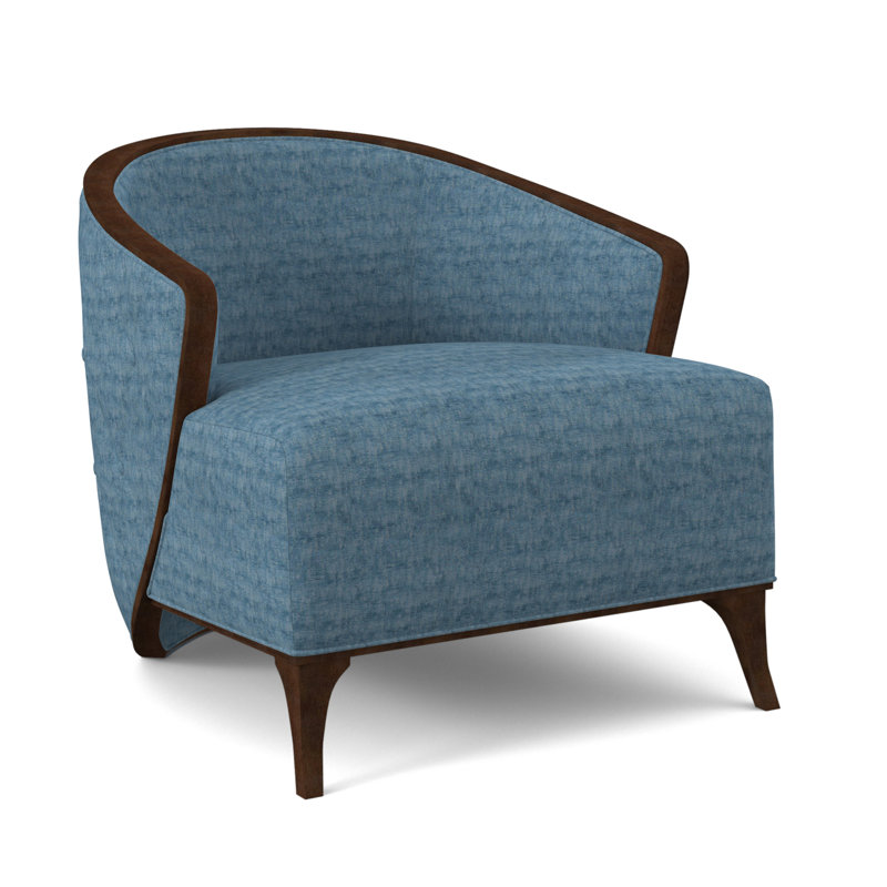 Fauteuil demi-tonneau l 30 po Peregrine, Noyer noir, Edworth Ocean