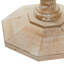 Table d'appoint florale sculptée à la main en bois brun