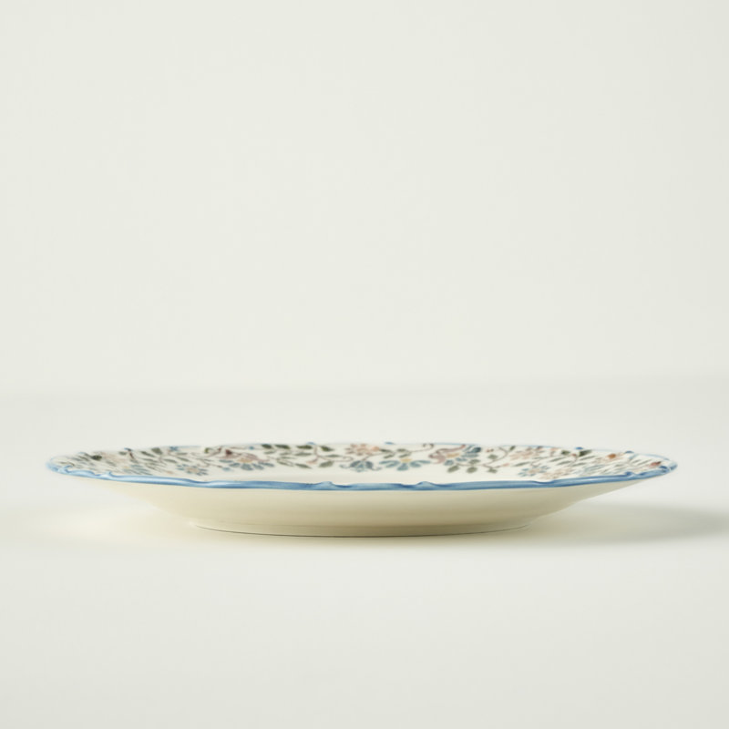 Assiette à dîner en porcelaine rétro