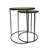 Alga Glass Top Nesting Tables
