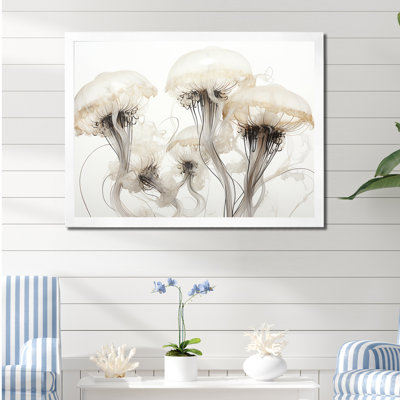Minimalisme blanc méduse rêve II sur toile