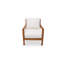 Chaise d'appoint d'extérieur Bronson Naturel
