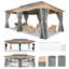 Pavillon de jardin 12 x 20 avec rideaux améliorés-113901848