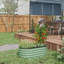 Ensemble de jardin surélevé galvanisé 6,4 pi x 2 pi x 1 pi, jardinière en métal avec bordure de sécurité, vert-1155677689-1155677694