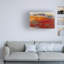 Art mural sur toile tendue - "Slow Burn" de Janet Itsne pour décoration de salon, de chambre à coucher ou de bureau - 12 x 19