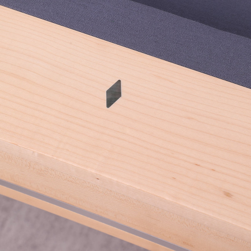 Table de billard en bois massif Harmony, 7 pi, Chêne Naturel, Bleu royal résistant à l'eau