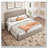 Solid Wood Platform Bed Frame with Headboard, No Box Spring Needed-238737845-238737848