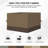 Aoodor Replacement 4-Panel Gazebo Sidewall Curtains-121327732-121327729