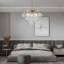 Yader 8 - Light Dimmable Tiered Bubble Chandelier with Textured Globe Glass-1414482486